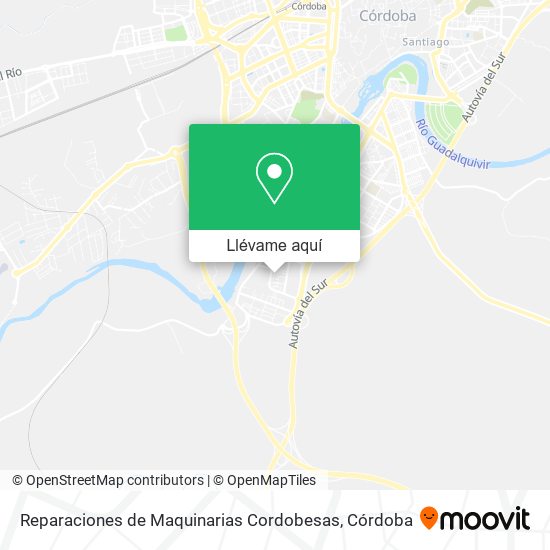 Mapa Reparaciones de Maquinarias Cordobesas