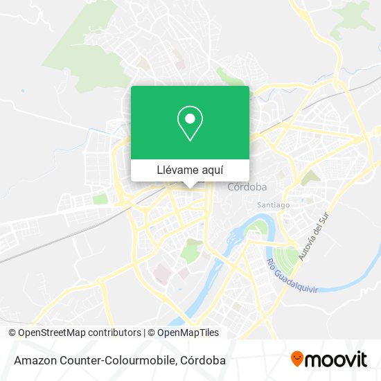 Mapa Amazon Counter-Colourmobile