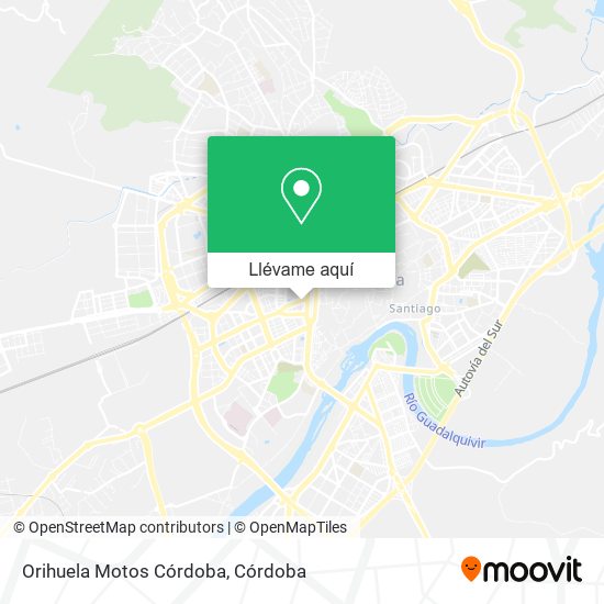 Mapa Orihuela Motos Córdoba