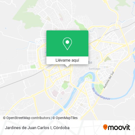 Mapa Jardines de Juan Carlos I