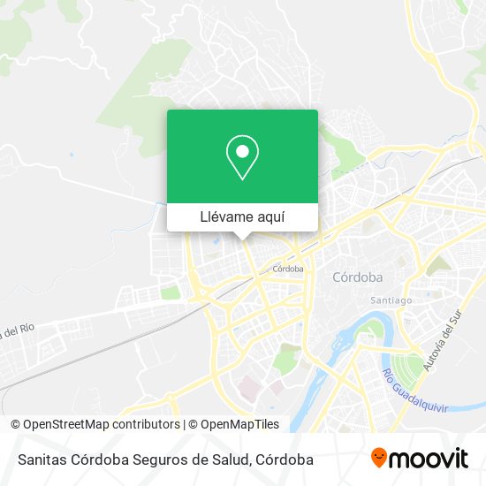 Mapa Sanitas Córdoba Seguros de Salud