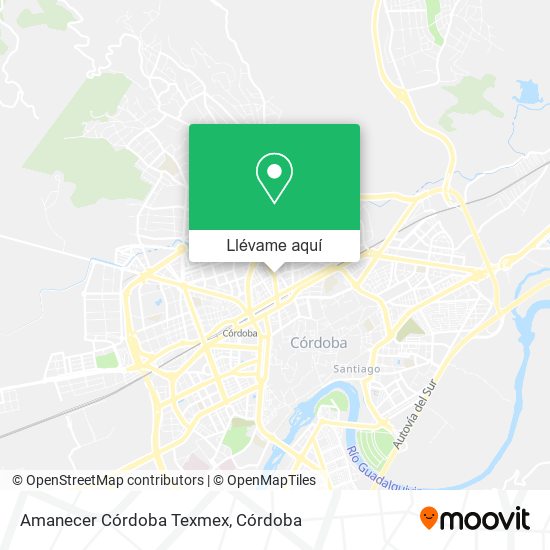 Mapa Amanecer Córdoba Texmex