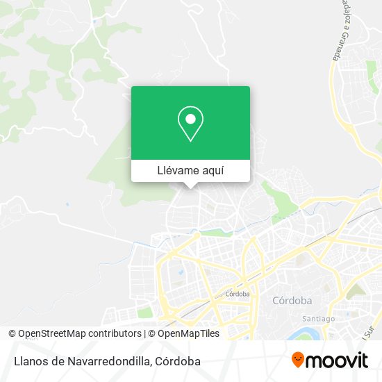 Mapa Llanos de Navarredondilla
