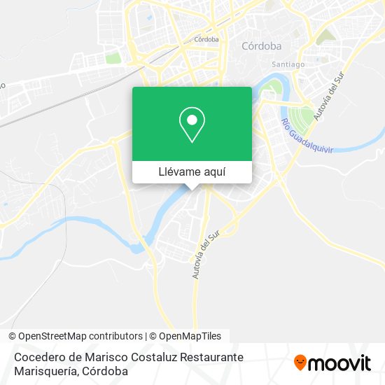 Mapa Cocedero de Marisco Costaluz Restaurante Marisquería
