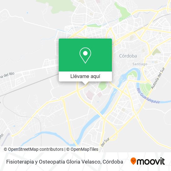 Mapa Fisioterapia y Osteopatía Gloria Velasco