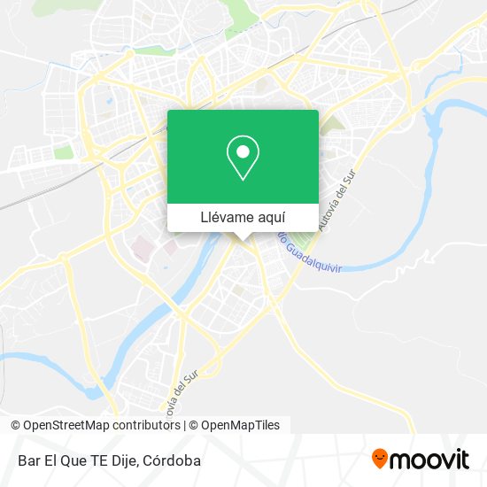 Mapa Bar El Que TE Dije