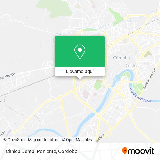 Mapa Clínica Dental Poniente