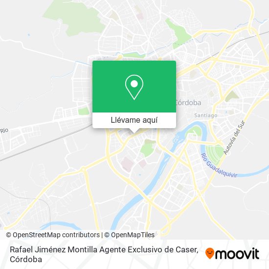 Mapa Rafael Jiménez Montilla Agente Exclusivo de Caser