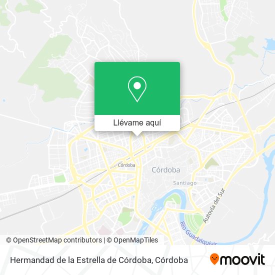 Mapa Hermandad de la Estrella de Córdoba