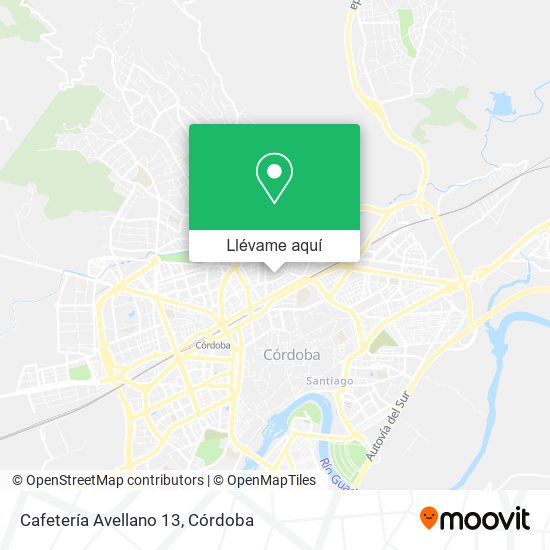 Mapa Cafetería Avellano 13