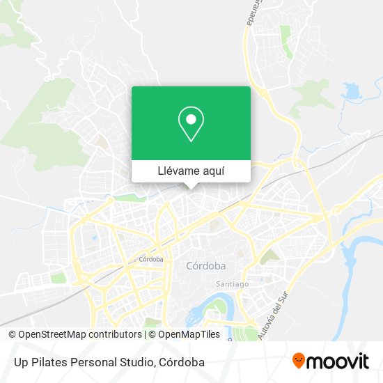 Mapa Up Pilates Personal Studio