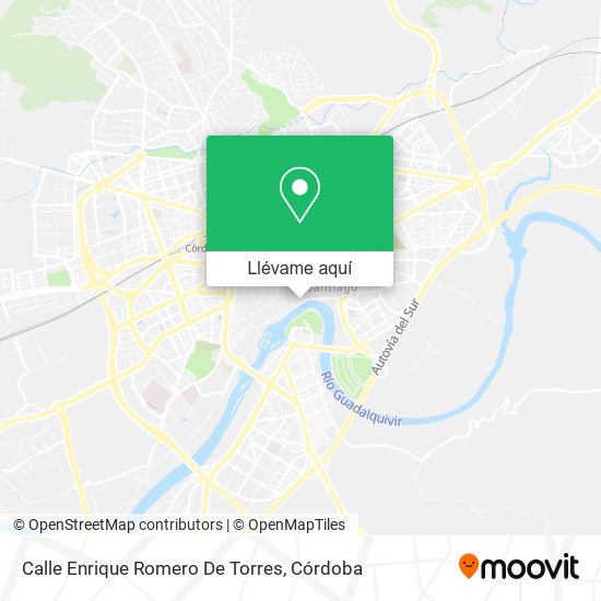 Mapa Calle Enrique Romero De Torres
