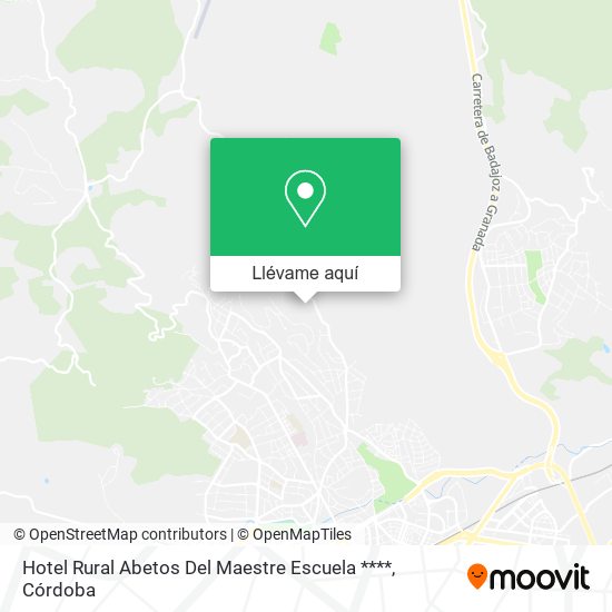 Mapa Hotel Rural Abetos Del Maestre Escuela ****