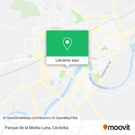 Mapa Parque de la Media Luna