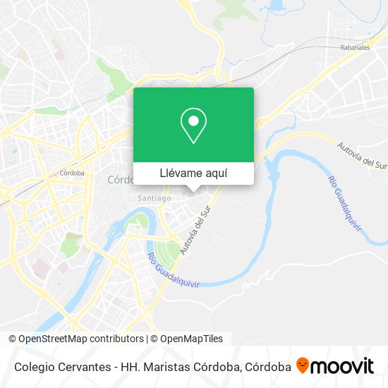 Mapa Colegio Cervantes - HH. Maristas Córdoba