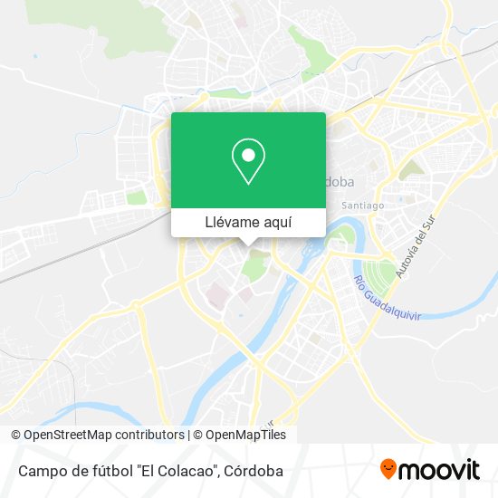Mapa Campo de fútbol "El Colacao"