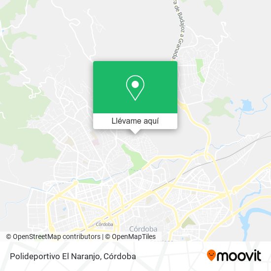 Mapa Polideportivo El Naranjo