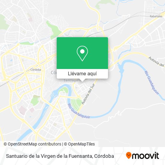 Mapa Santuario de la Virgen de la Fuensanta