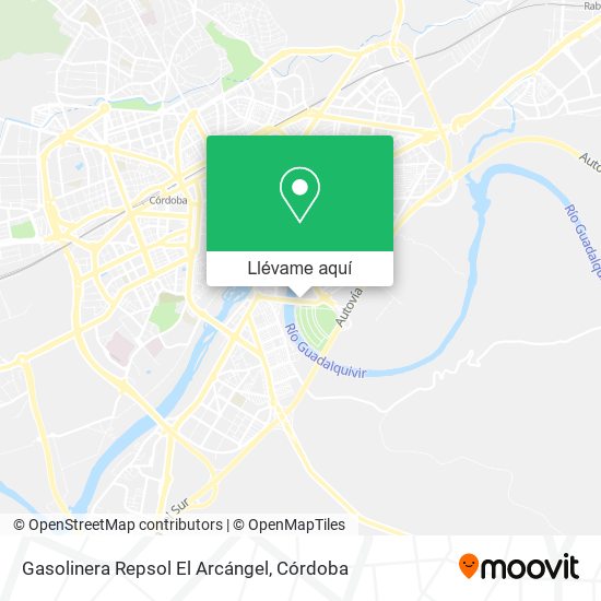 Mapa Gasolinera Repsol El Arcángel