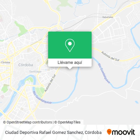 Mapa Ciudad Deportiva Rafael Gomez Sanchez