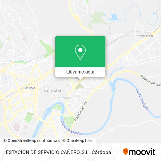 Mapa ESTACIÓN DE SERVICIO CAÑERO, S.L.