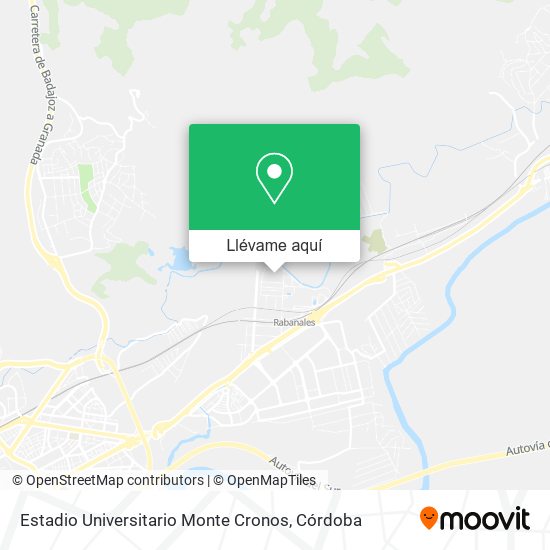 Mapa Estadio Universitario Monte Cronos