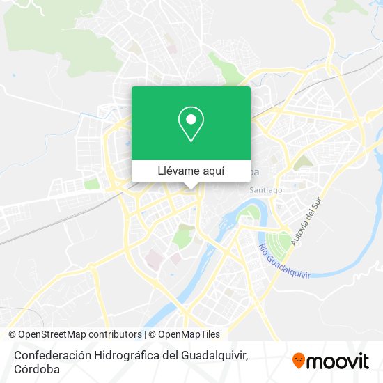 Mapa Confederación Hidrográfica del Guadalquivir