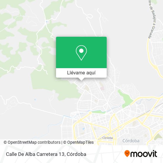 Mapa Calle De Alba Carretera 13