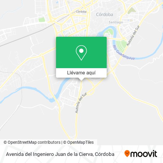Mapa Avenida del Ingeniero Juan de la Cierva