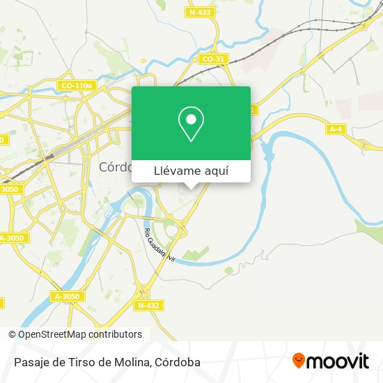 Mapa Pasaje de Tirso de Molina