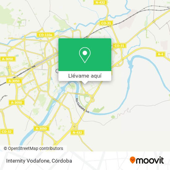 Mapa Internity Vodafone