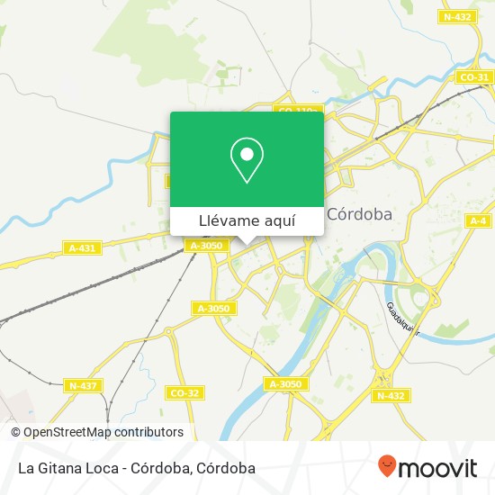 Mapa La Gitana Loca - Córdoba