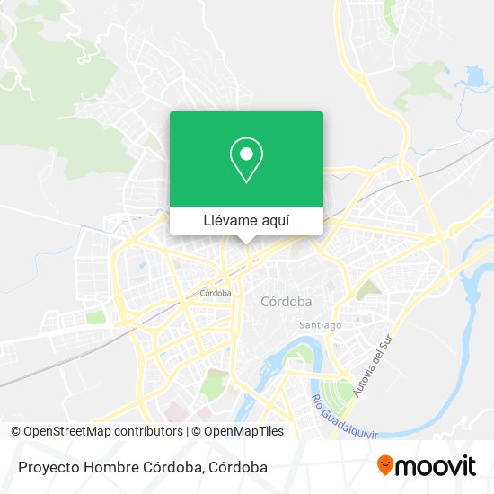 Mapa Proyecto Hombre Córdoba