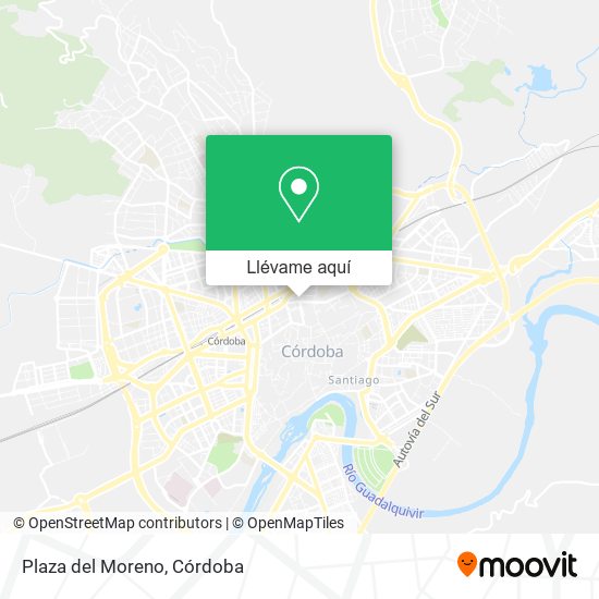 Mapa Plaza del Moreno