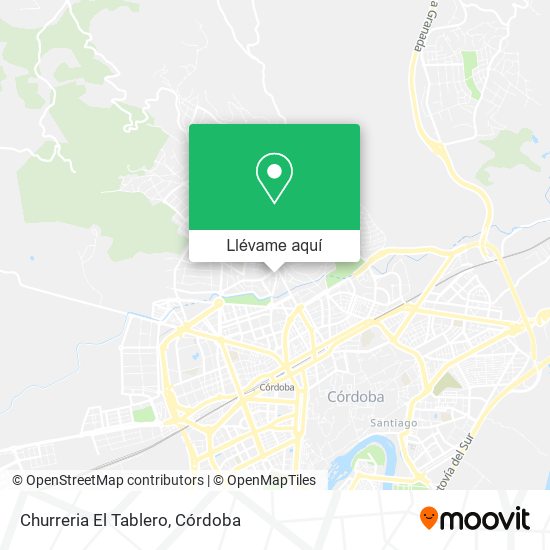 Mapa Churreria El Tablero