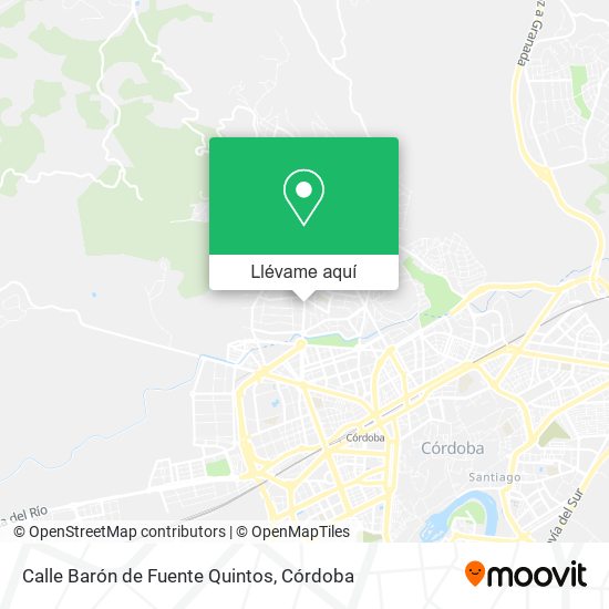 Mapa Calle Barón de Fuente Quintos