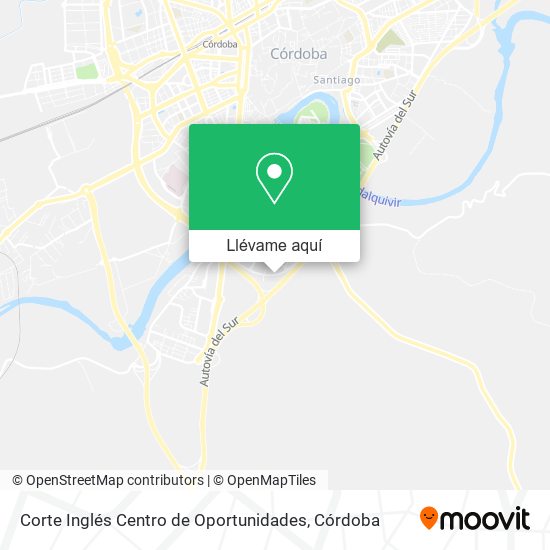 Mapa Corte Inglés Centro de Oportunidades