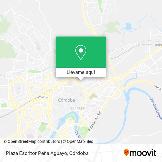 Mapa Plaza Escritor Peña Aguayo