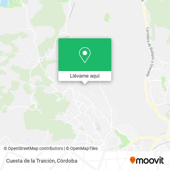 Mapa Cuesta de la Traición