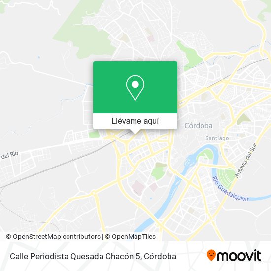 Mapa Calle Periodista Quesada Chacón 5