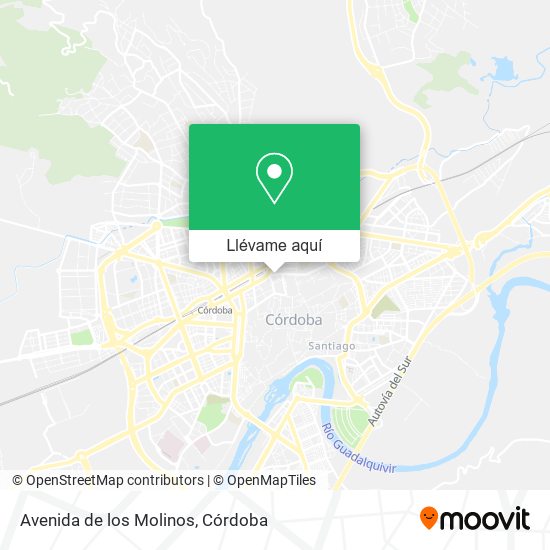 Mapa Avenida de los Molinos