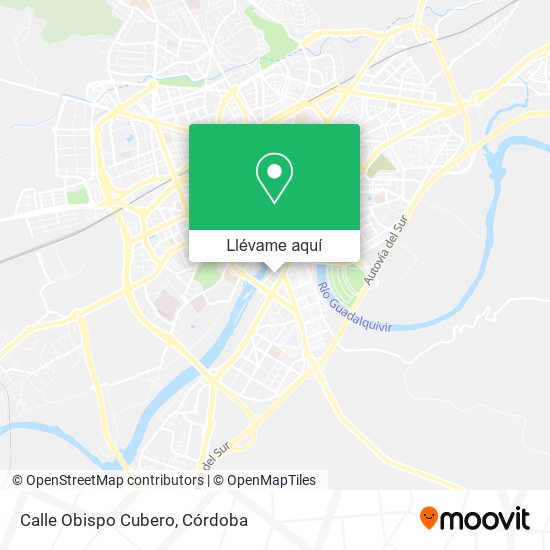 Mapa Calle Obispo Cubero
