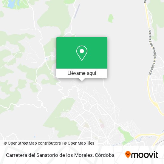 Mapa Carretera del Sanatorio de los Morales