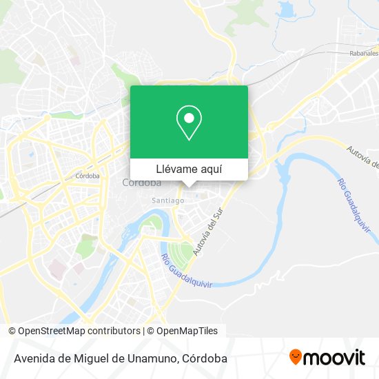Mapa Avenida de Miguel de Unamuno