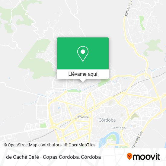 Mapa de Caché Café - Copas Cordoba