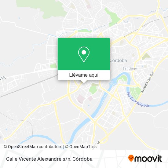 Mapa Calle Vicente Aleixandre s/n