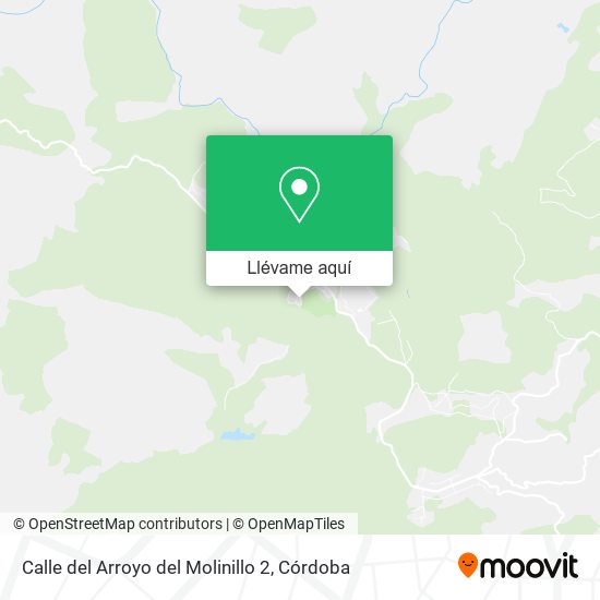 Mapa Calle del Arroyo del Molinillo 2