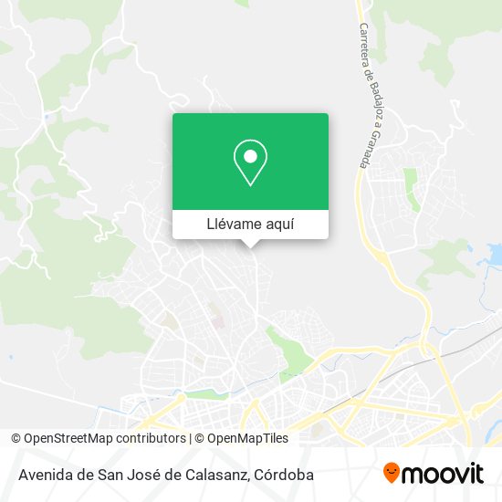 Mapa Avenida de San José de Calasanz