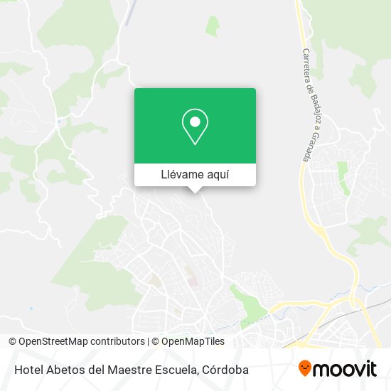 Mapa Hotel Abetos del Maestre Escuela