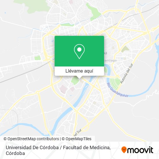 Mapa Universidad De Córdoba / Facultad de Medicina